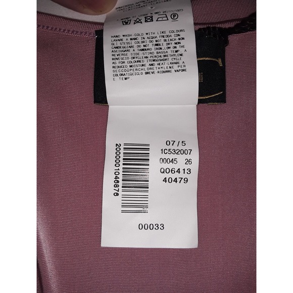 NWT Roberto Cavalli Sz 44 Just Cavalli ABITO Fitted Wrap Dress Rose Pink - Picture 9 of 10